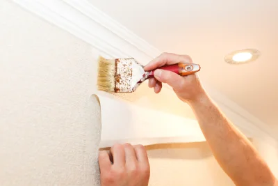 Pose de papier peint à Issarlès — revêtements muraux et toiles de verre